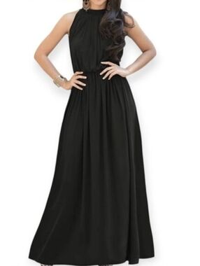 Sleeveless Black Maxi Gown Size M -- NWT
